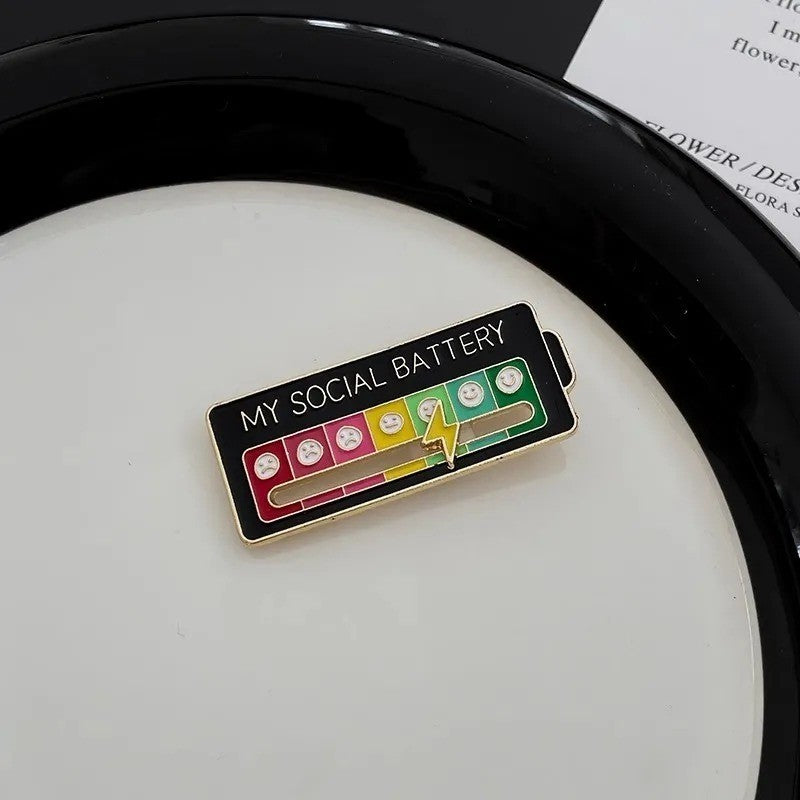Social Battery Pin