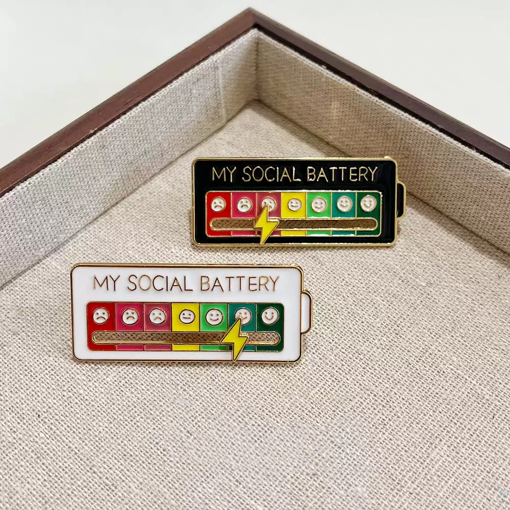 Social Battery Pin