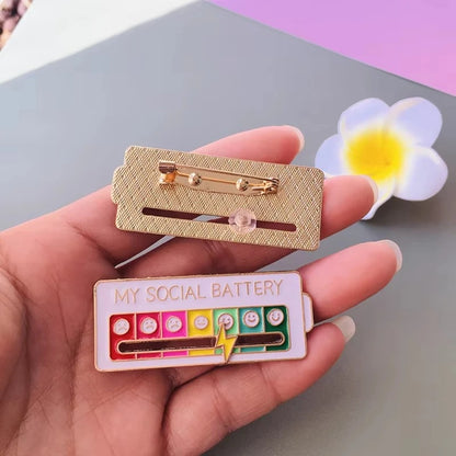 Social Battery Pin